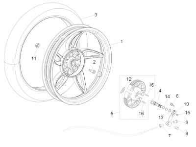 Τροχός πίσω - ταμπουρόφρενο